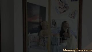 Facesitting milf pleasured by stepdaughter 