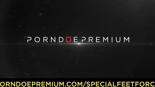 German femdoms torture their feet puppets