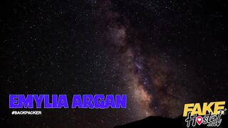 Fake Hostel Happy young camper seduced by big tits lesbian m