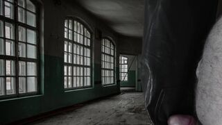 Jizz flow on Girlfriend's super soft Vegan Leather Panties