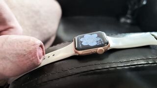 Cum on Girlfriend's Apple See (Wristwatch Fetish)