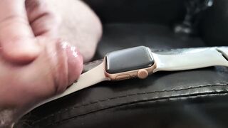 Cum on Girlfriend's Apple See (Wristwatch Fetish)