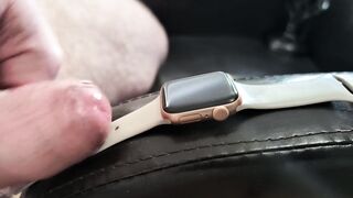 Cum on Girlfriend's Apple See (Wristwatch Fetish)
