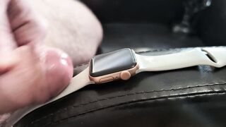 Cum on Girlfriend's Apple See (Wristwatch Fetish)