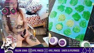 Livestream: Painting My Exposed Body & Masturbating with Fans!