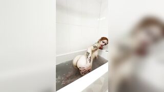 Tattooed Rock Gal JennaGee Takes a Bubble Bathroom and Shaves Her Vagina - Teaser Trailer