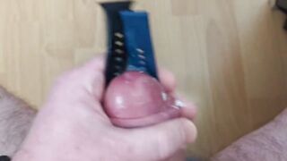 Cuming on Girlfriend's Fitbit See Bands (Wristwatch fetish)