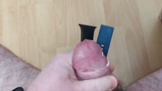 Cuming on Girlfriend's Fitbit See Bands (Wristwatch fetish)