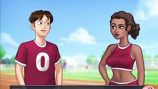 Summertime saga #two - stepsister in the shower - Gameplay commented