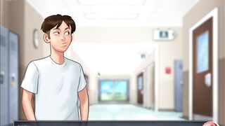 Summertime saga #two - stepsister in the shower - Gameplay commented