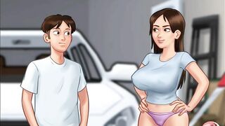 Summertime saga #two - stepsister in the shower - Gameplay commented