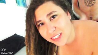 Hippie Anal - Fat Gal Gets Her Bazookas, Mouth & Booty Banged