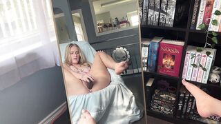 Blond Nerdy Nympho cumming all over her BBC