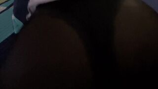 That babe rips her nylons and puts it in her butthole herself (part two)