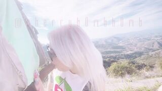 Giving a random stranger a oral sex & some snatch on my morning hike