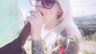 Giving a random stranger a oral sex & some snatch on my morning hike