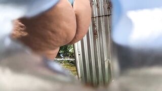 Compilation of gals in public dressing room outdoors