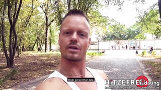 Risky Outdoor Public Sex with Sexy German Blond mother I'd like to fuck