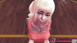 Hot High Heels Golden-haired Groans Loudly – Red Suit Slips Off as Tongue Teases Her Moist Twat!