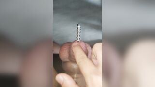 拘束阳具和睾丸插尿道棒