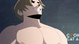 Hot Hunks Take Turns Gratifying Every Other’s Booty in an Abandoned Warehouse