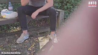 Random hetero married Man at the park accepts my suggest and tries his 1st homosexual oral sex at his lunch