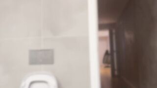 The skinny, attractive dude was a little bored, but discovered a way to entertain himself