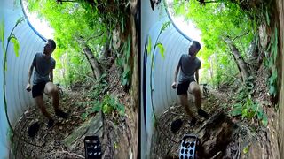 4-26-2022 - OUTSIDE HORSE RIDING VID 2022 vr version VR180 sbs, IDEAL 1ST TRY, FINE, dong parts