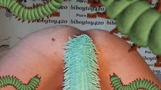 Anal centipede crawling in and out,anime parody.(halloween pleasure)