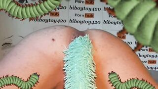 Anal centipede crawling in and out,anime parody.(halloween pleasure)