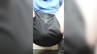 Pissing And Cumming in Sport Gym