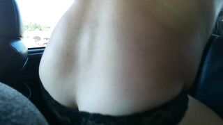 Risky sex-toy banging my booty in pants