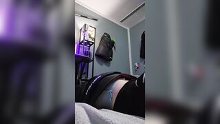 Hockey Ramrod grinds & Cums in Pullup (diaper)