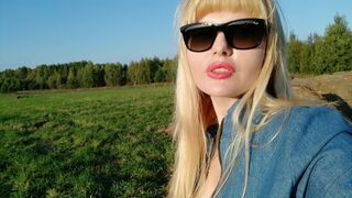 A sunny day & a pretty mother i'd like to fuck sunbathing in the field feeling hot!