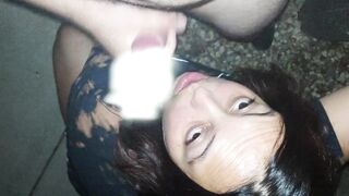 Dad Cumming in my throat