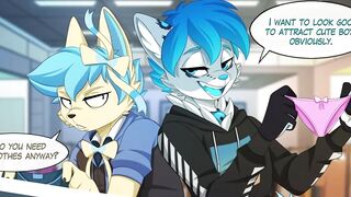 Yiff Comic Dub: Unexpected Meet Up (Fur Animation, Furries, Fur Sex, Fur, Public Anal)