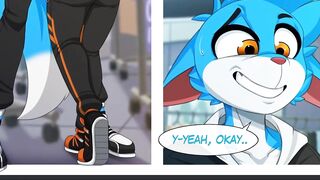 Yiff Comic Dub: Unexpected Meet Up (Fur Animation, Furries, Fur Sex, Fur, Public Anal)