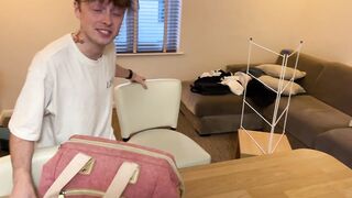 Little step-bro gives bj and gets drilled by hung large step-bro for ride to college