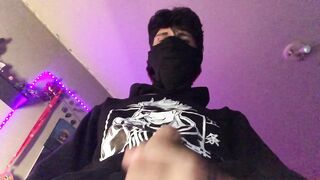 Nice-looking male groaning