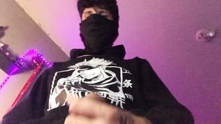 Nice-looking male groaning