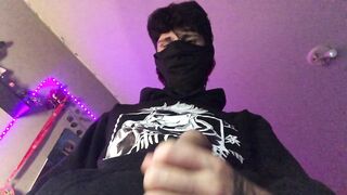 Nice-looking male groaning