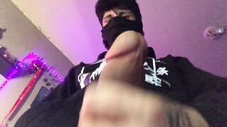 Nice-looking male groaning