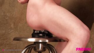 Small Large Tit Femdom Shackles Thrall for Unfathomable Mouth, Pegging & Anal Fisting Butt-to-Throat Orgy