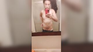 Bare chap in advance of shower ????