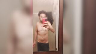 Bare chap in advance of shower ????