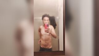 Bare chap in advance of shower ????