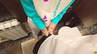 Teacher cum in my pants in the school lavatory -#BACKTOSCHOOL2024