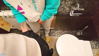 Teacher cum in my pants in the school lavatory -#BACKTOSCHOOL2024