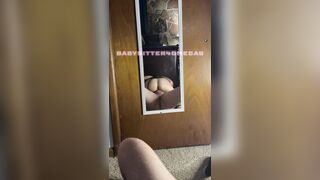 Babysitter Riding Shlong in Mirror Creampie SLOW MOTION MOVIE SCENE