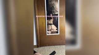 Babysitter Riding Shlong in Mirror Creampie SLOW MOTION MOVIE SCENE